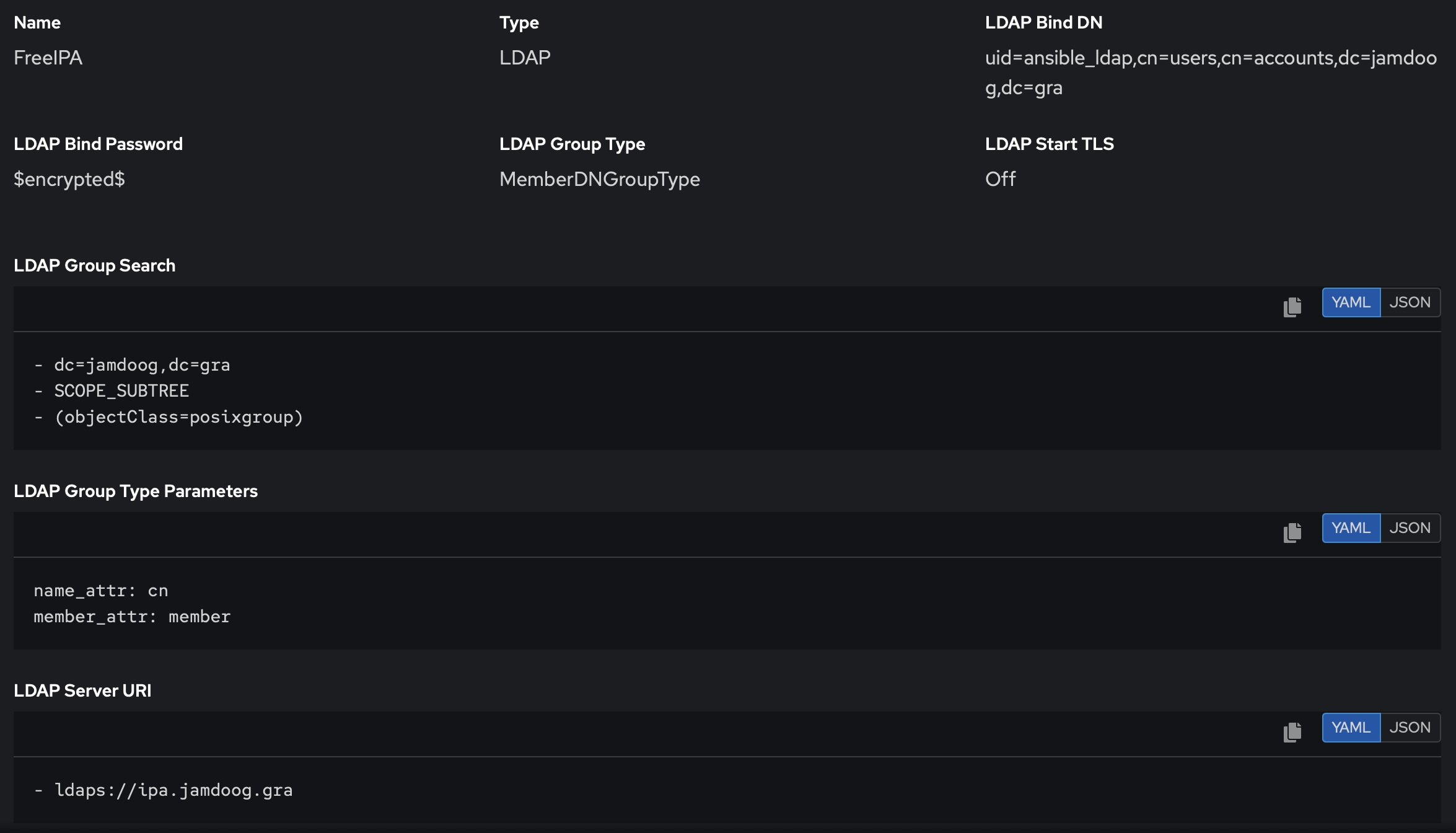 LDAP Configuration Image